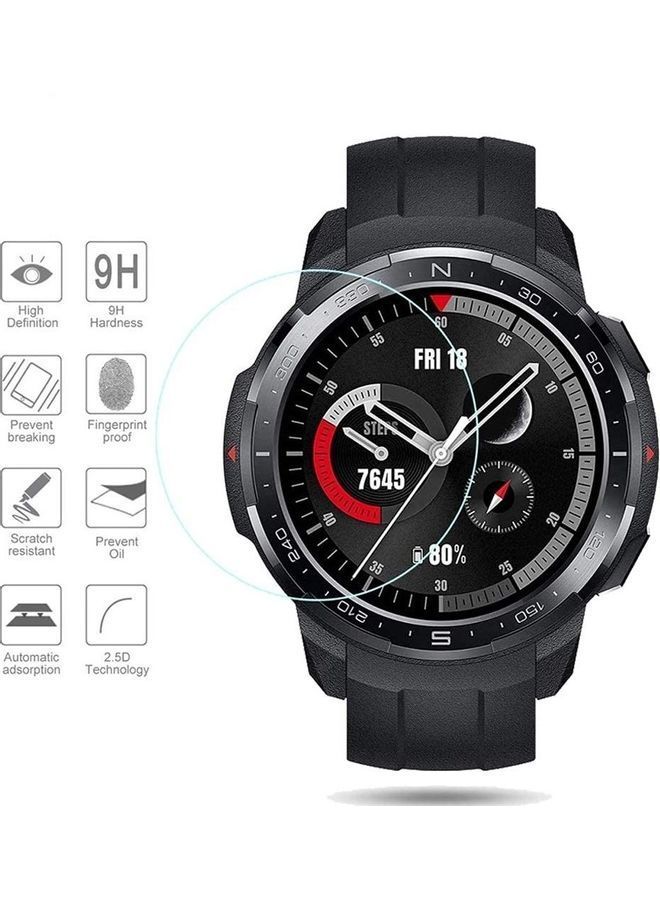 NIBEMINENT 3-Piece Tempered Glass Screen Protector For Huawei Honor Watch GS Pro 1.39inch clear  - Image 4