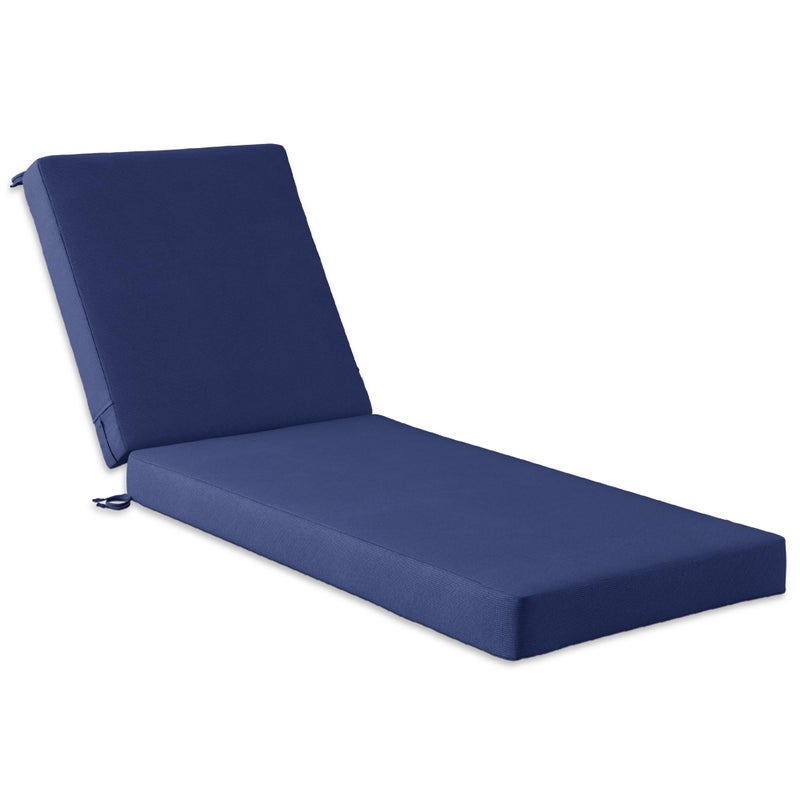 Codi Outdoor Lounge Chair Cushion, Chaise Cushions for Patio Furniture, Double Waterproof Fabric for Pool, 72 x 22.5 x 3.5 Inch 1PK Midnight Blue - Image 1