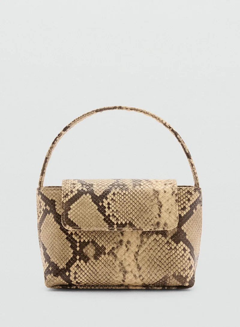 MANGO Mch Malvi Top Handle Chain Detailed Crossbody