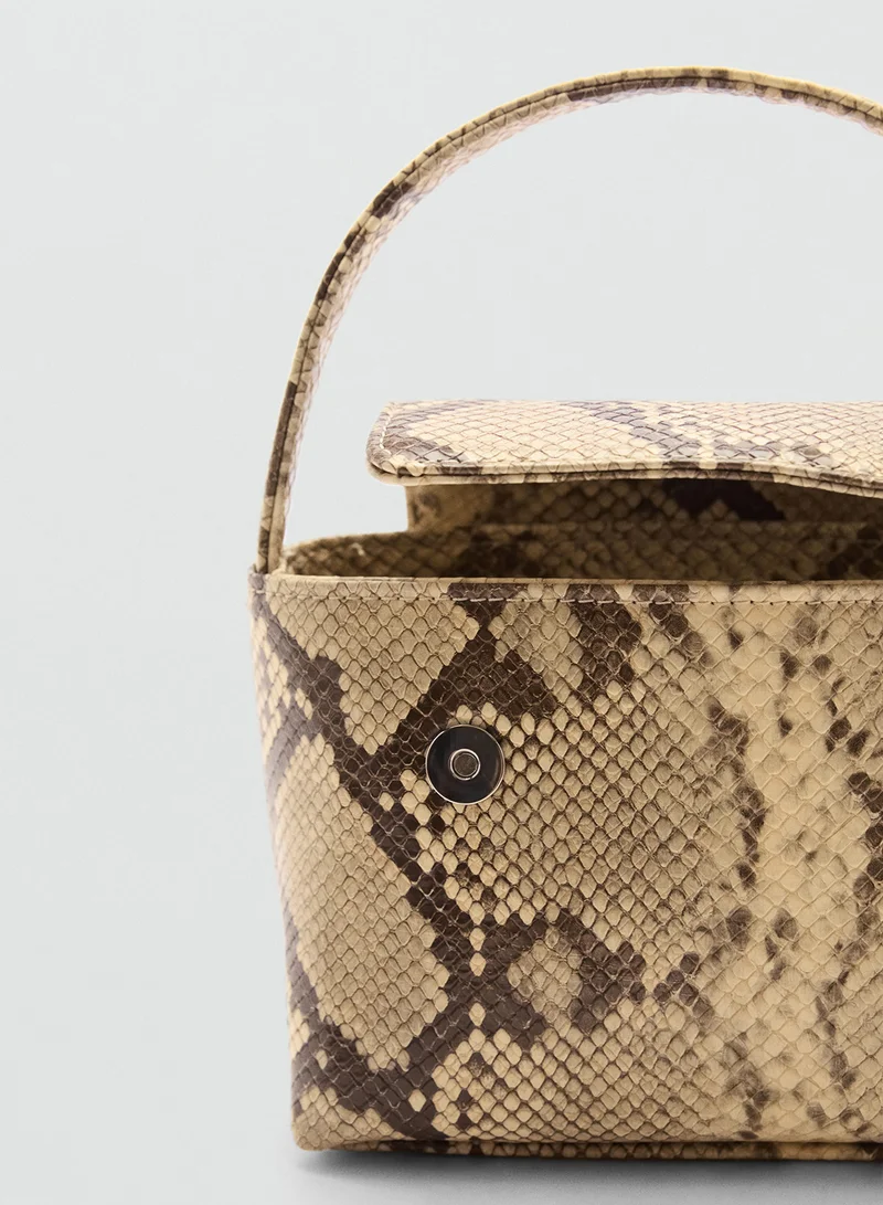 MANGO Mch Malvi Top Handle Chain Detailed Crossbody