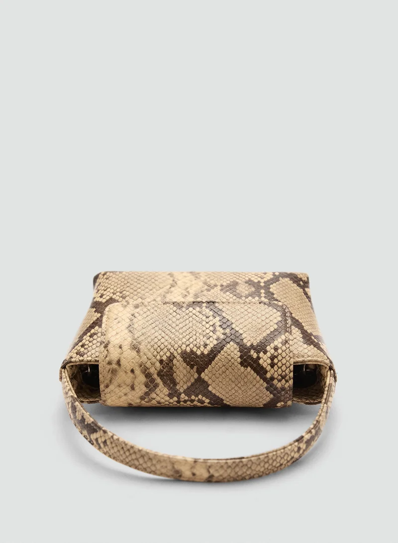 MANGO Mch Malvi Top Handle Chain Detailed Crossbody
