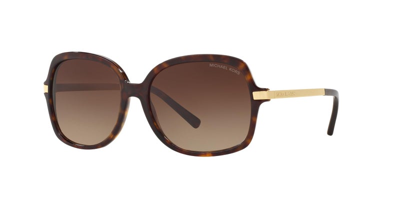 Michael Kors MK2024 Adrianna II Sunglasses, Dark Tortoise/Brown Gradient, 57 mm - Image 2
