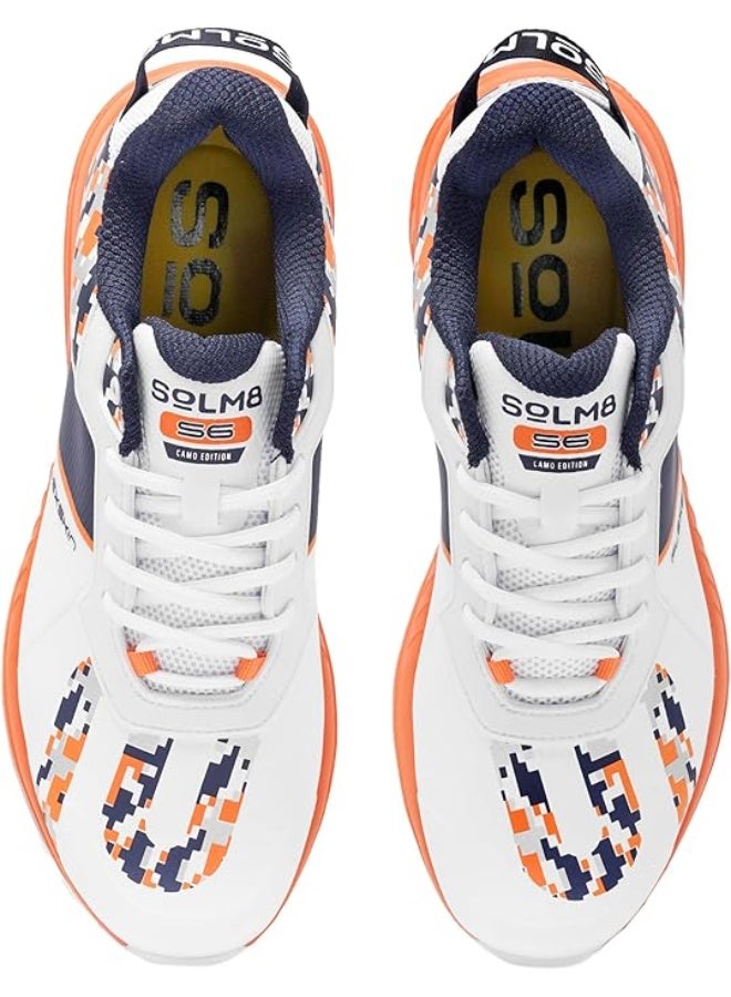 SOLM8 S6 Camo Cricket Shoes Men - 2025 Edition Ultralight Camouflage Upper Rubber Spikes Well-Cushioned Insole - Ideal Cricket Shoes for All Round Performance - Image 5