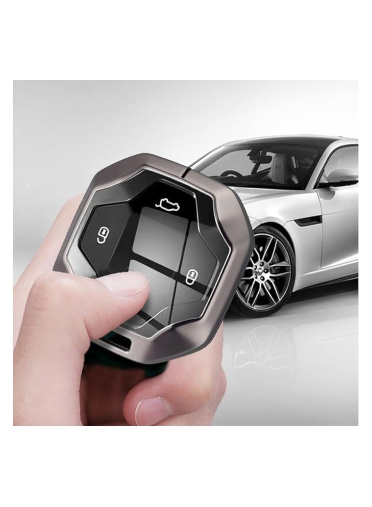 Key Fob Protector for Jetour Traveller T2 | Premium Alloy Key Case Cover with Shell and Belt Buckle Design | Durable Moonlight Silver Key Wrap (JT T2 Accessories) - Image 4