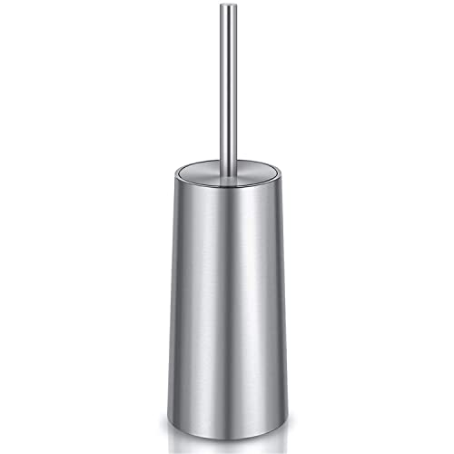 Toilet Brush and Holder Toilet Brush 304 Stainless Steel Toilet Bowl Brush for Bathroom ToiletErgonomic ElegantDurable