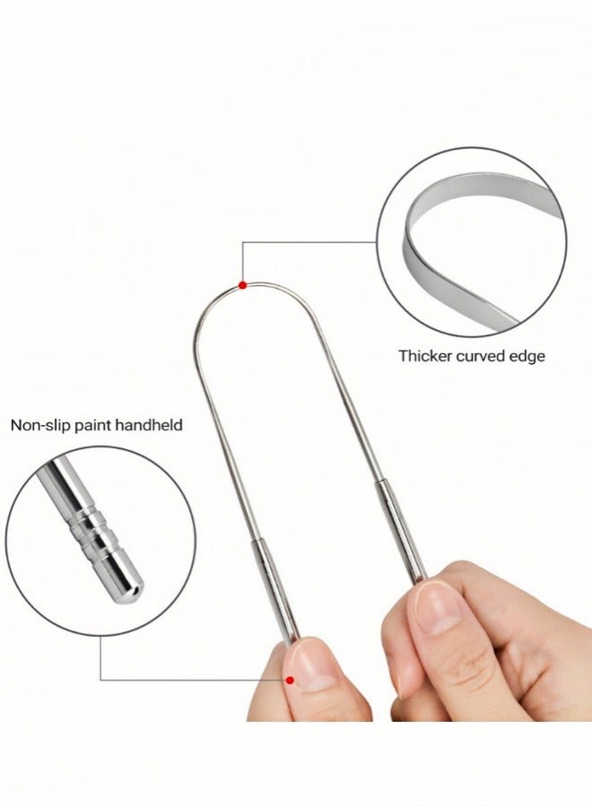 Generic Tongue toothbrush Dental oral hygiene care tools Silver  - Image 5