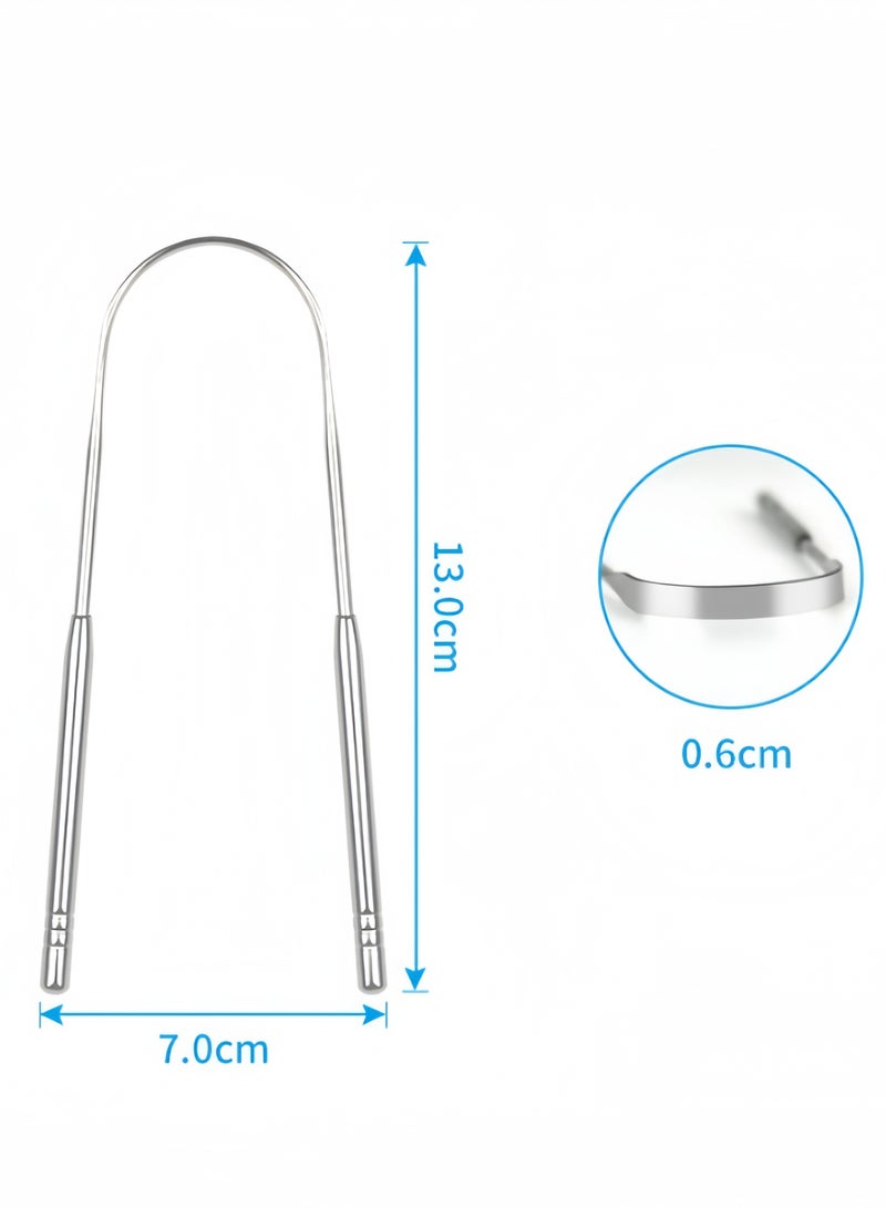 Generic Tongue toothbrush Dental oral hygiene care tools Silver  - Image 1