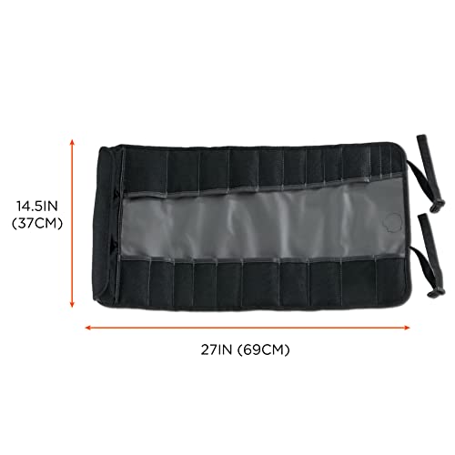Ergodyne Arsenal 5870 Tool Roll-Up Pouch, 25-Pockets, Polyester, Gray - Image 5