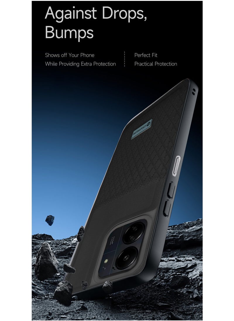 CHAPPELINE Silicone Pattern Card HolderCase Cover For Xiaomi Redmi 13C Black  - Image 4