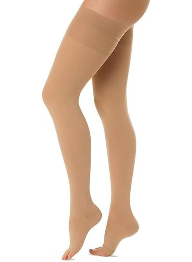 Classic Medical Compression Socks – Class 2 Support for Varicose Veins & Improved Leg Circulation – Open Toe, Knee High, Men & Women - Image 1