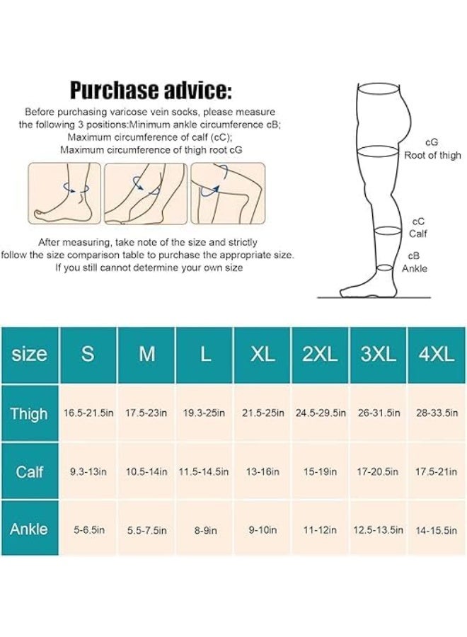 Classic Medical Compression Socks – Class 2 Support for Varicose Veins & Improved Leg Circulation – Open Toe, Knee High, Men & Women - Image 2