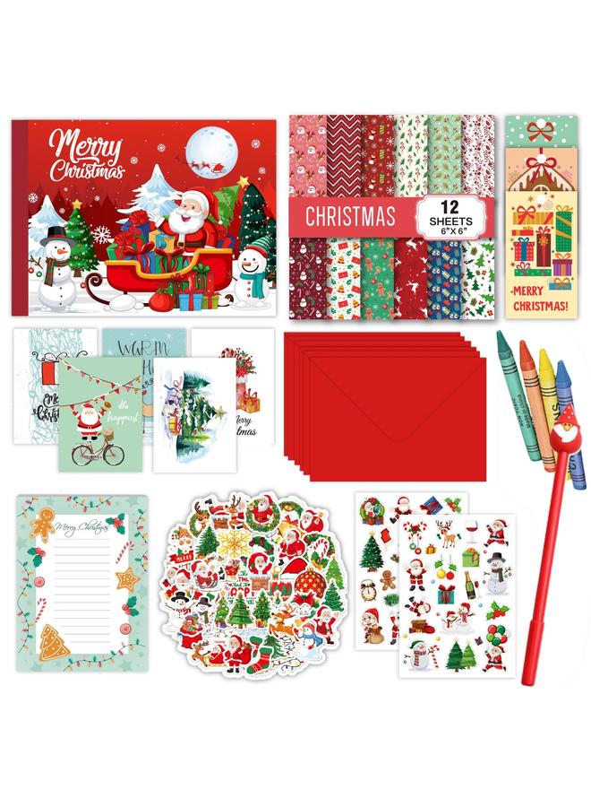 Bluejw Christmas DIY JOURNAL SET New Year Gift Scrapbook Children's Journal Suit - Image 2