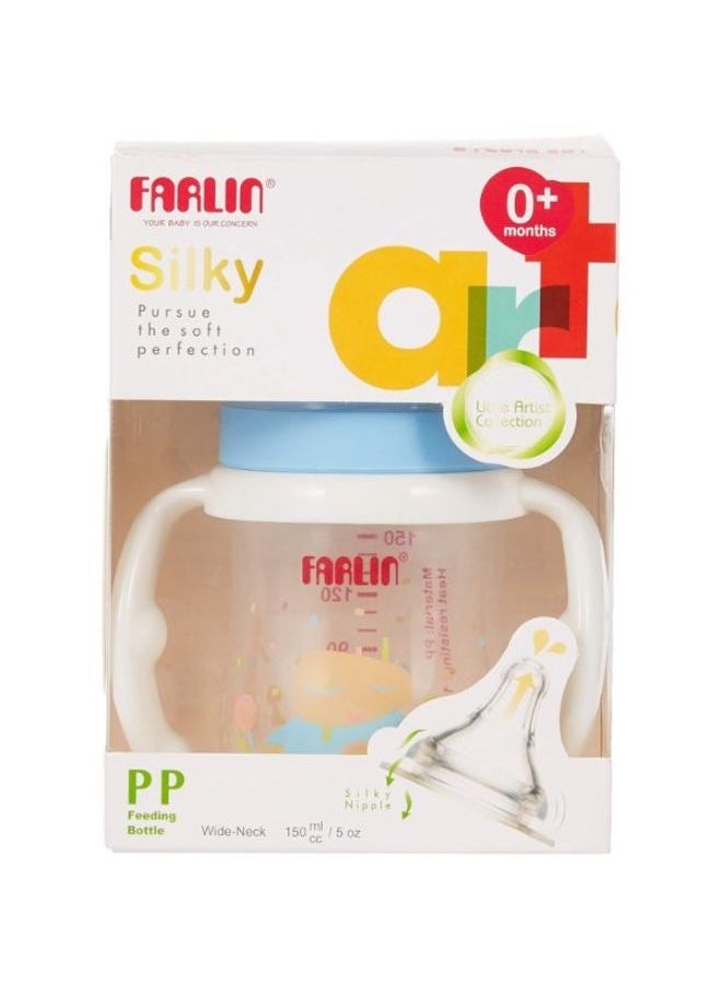 FARLIN - Silky PP Little Art Feeding Bottle With Handle - 150ML - Image 1
