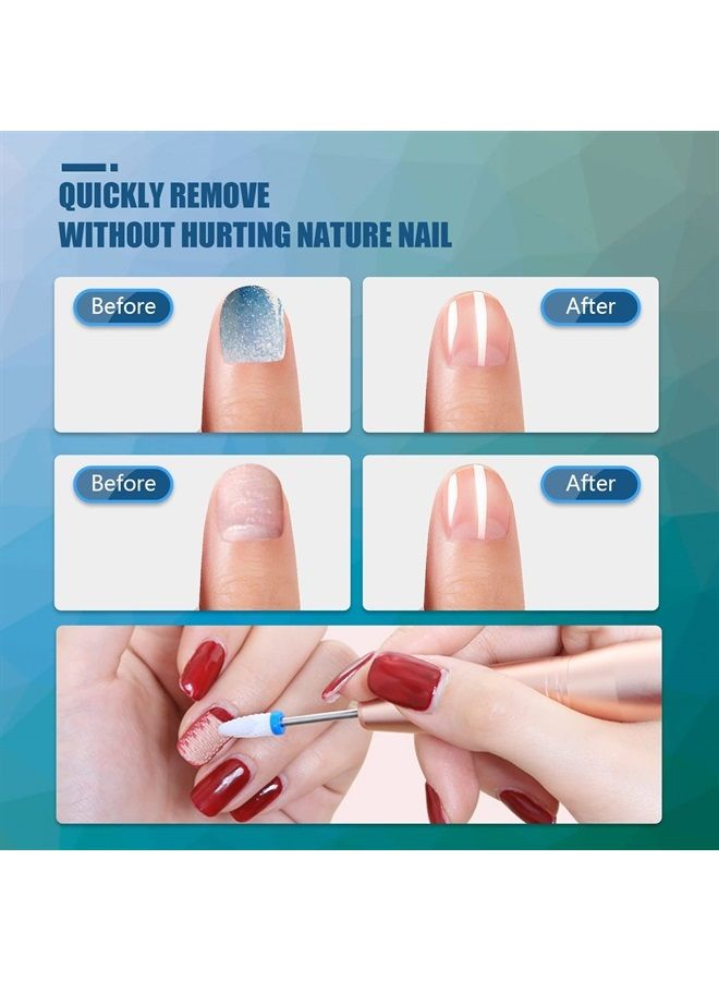 Depvko 10Pcs Ceramic Nail Drill Bits Set, 3/32 Inch Professional Drill Bits for Nails Cuticle Remover for Acrylic Electric Manicure Pedicure Nail File Machine - Image 5