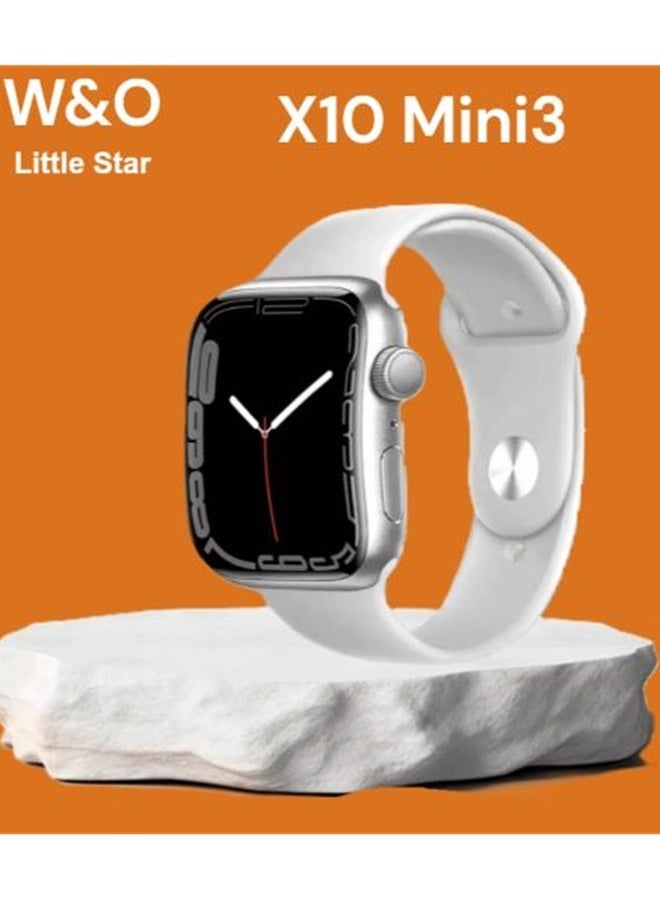 W&O - Smart Watch X10 MINI 3 Curved Glass With Silicone Strap and Wireless Charging - Image 1