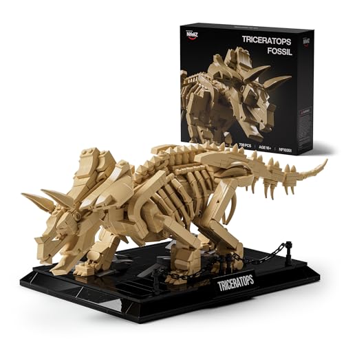 Nifeliz Triceratops Fossil Model Set Dinosaur Skeleton Building Set for Adults and Collectors Ideal Gift for Fossil Lovers 798 PCS NF10351 - Image 1