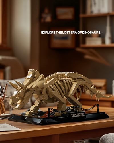 Nifeliz Triceratops Fossil Model Set Dinosaur Skeleton Building Set for Adults and Collectors Ideal Gift for Fossil Lovers 798 PCS NF10351 - Image 5