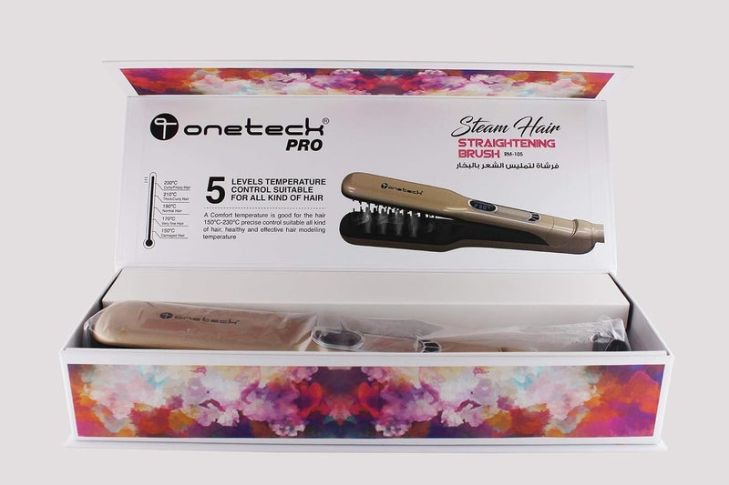 STEAM HAIR STRAIGHTENING BRUSH RM-105