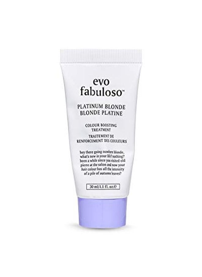 EVO Fabuloso Platinum Blonde Color Intensifying Conditioner, 1.1 Fl Oz Travel Size  - Image 1