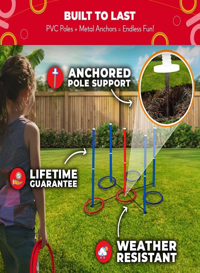 Swooc Games - King Toss™ | Giant Ring Toss Game for Kids and Adults (4ft x 4ft) | Weatherproof Giant Outdoor Games for Adults and Family | Backyard Activities | Outside Yard & Lawn Game | Beach Fun - Image 4