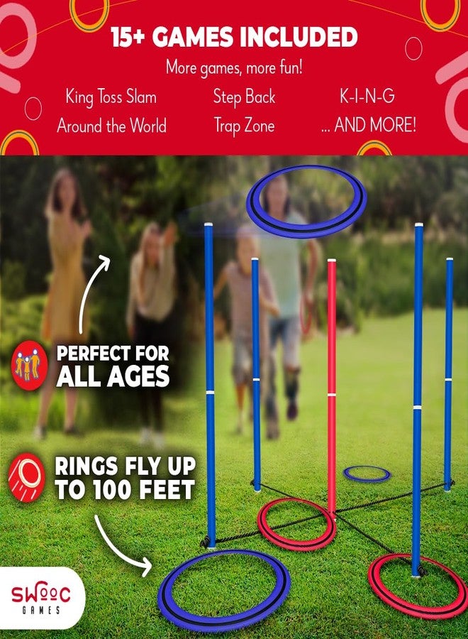 Swooc Games - King Toss™ | Giant Ring Toss Game for Kids and Adults (4ft x 4ft) | Weatherproof Giant Outdoor Games for Adults and Family | Backyard Activities | Outside Yard & Lawn Game | Beach Fun - Image 5