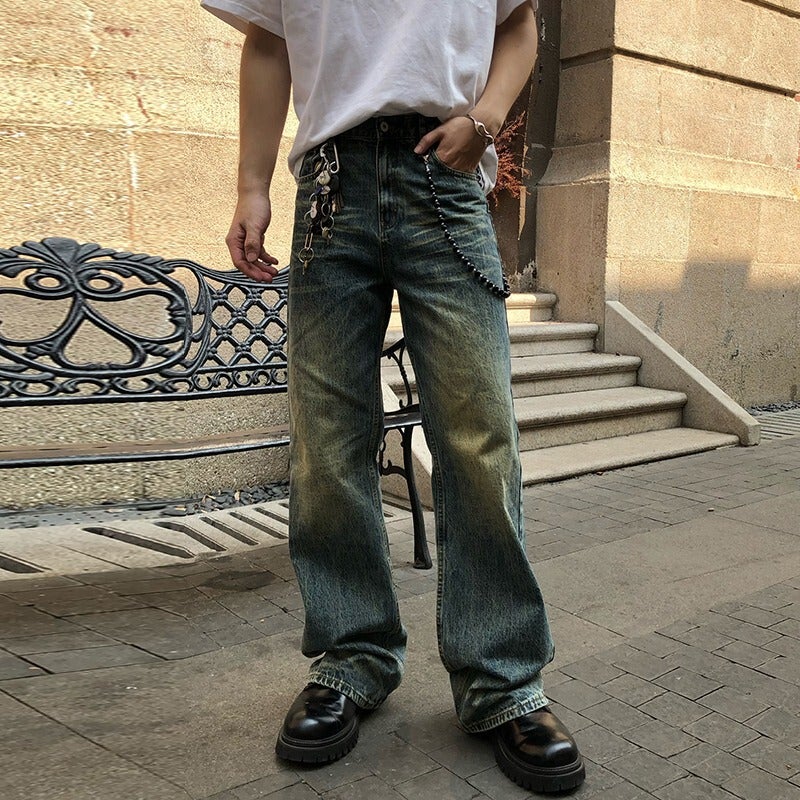 Unisex Classic Denim Jeans Loose Fit Daily Outdoor Wear - Image 2