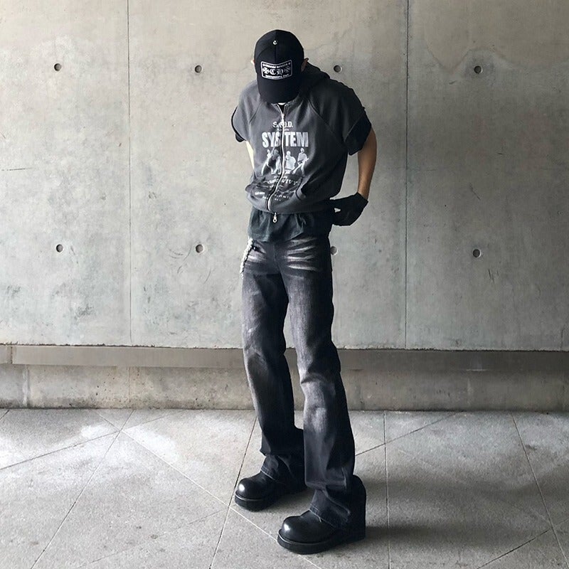 Unisex Classic Denim Jeans Loose Fit Daily Outdoor Wear - Image 5