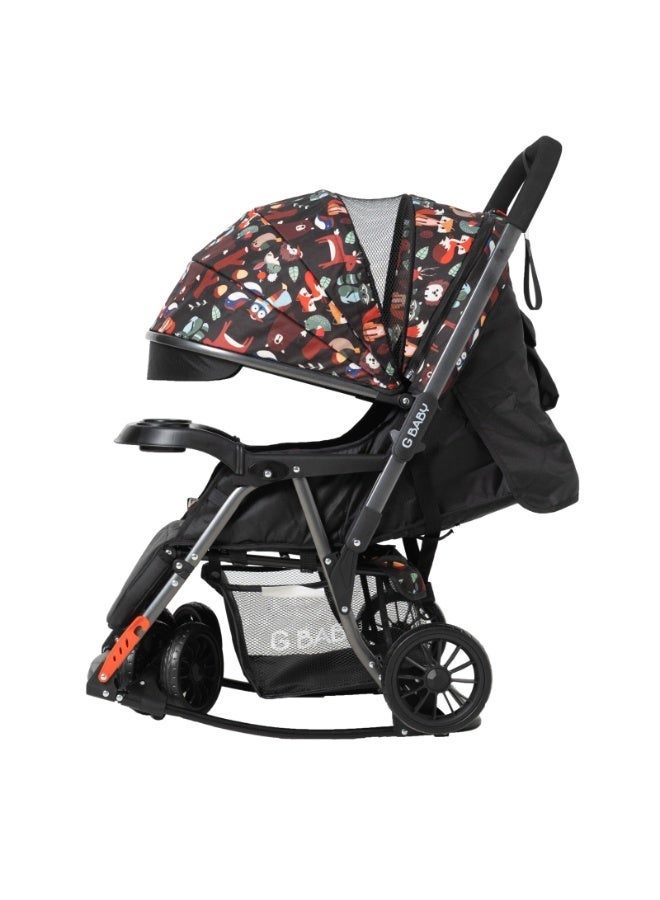 GBaby G Baby Nortour Wilder Lightweight Baby Stroller with Reversible Handle and Storage Basket - Image 5