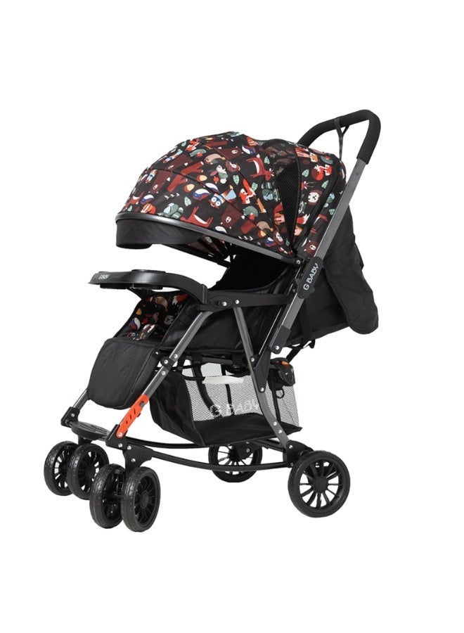 GBaby G Baby Nortour Wilder Lightweight Baby Stroller with Reversible Handle and Storage Basket - Image 3