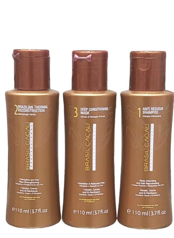 برازيل كاكاو كرياتين برازيلي لاعادة بناء الشعر3×1 - Image 3