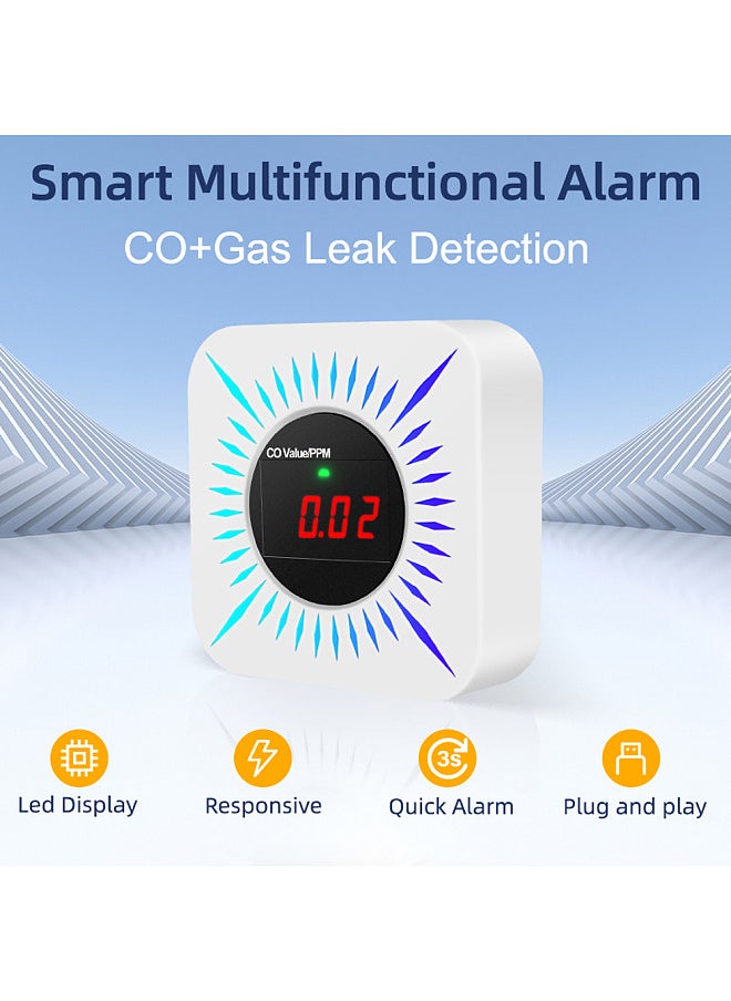Generic Tuya ZigBee CO Combustible Gases Leak Detector Portable Carbon Monoxide Gases Leakage Tester Multifunctional Gases Concentration Tester  - Image 2