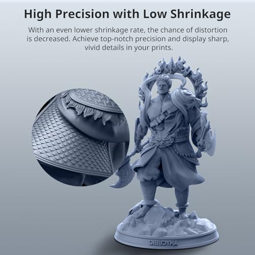 ANYCUBIC 3D Printer Resin, ABS-Like Resin Pro 2 with Enhanced Strength and Toughness, Performance far Superior to ABS-Like Resin, Low Odor, Wide Compatible for All Resin 3D Printers (Grey, 1kg) - Image 5
