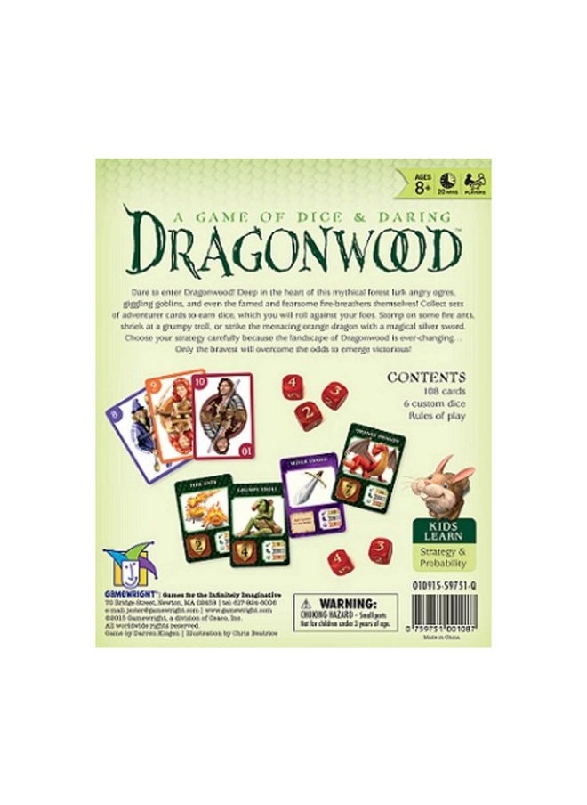 Gamewright - Dragonwood A Game Of Dice & Daring Board Game Multi-Colored, 5" - Image 1