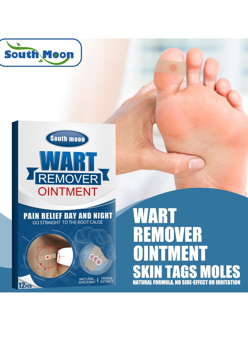 SOUTH MOON 12 Pcs Wart Remover Ointment Patches  - Image 1