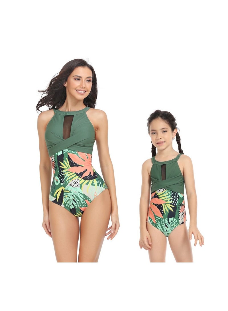 Loquat Parent-Child Comfortable And Breathable Bikini Swimsuit - Image 2