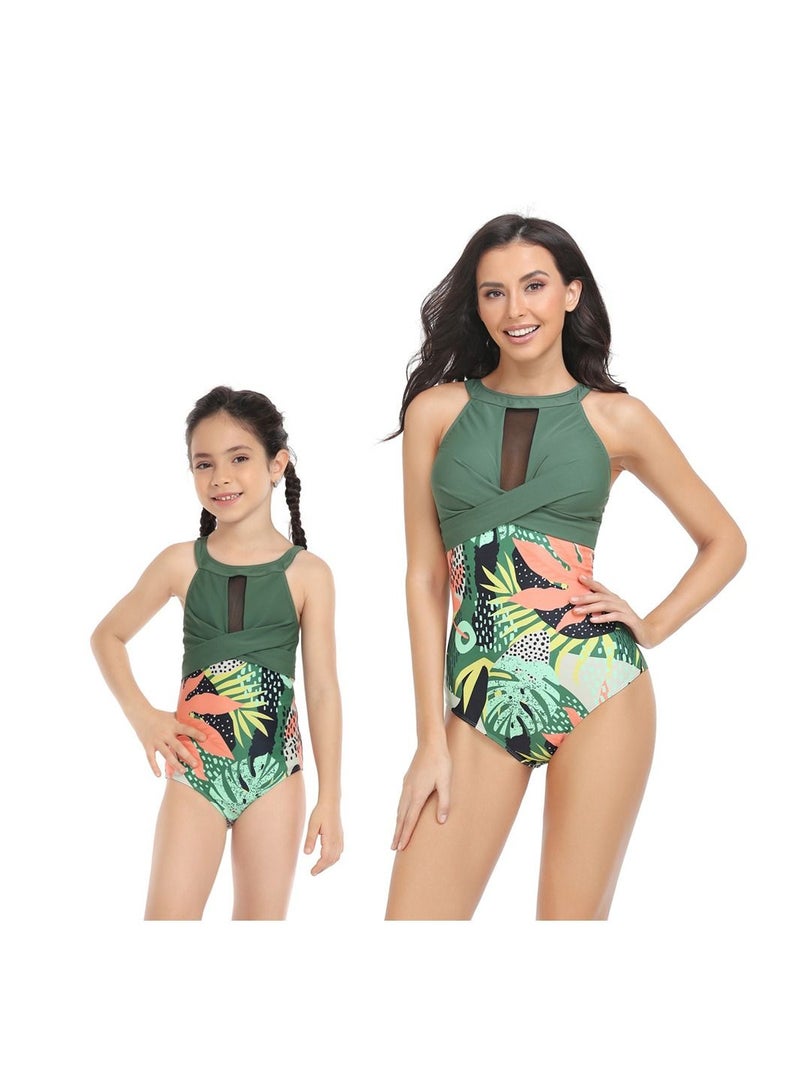 Loquat Parent-Child Comfortable And Breathable Bikini Swimsuit - Image 1