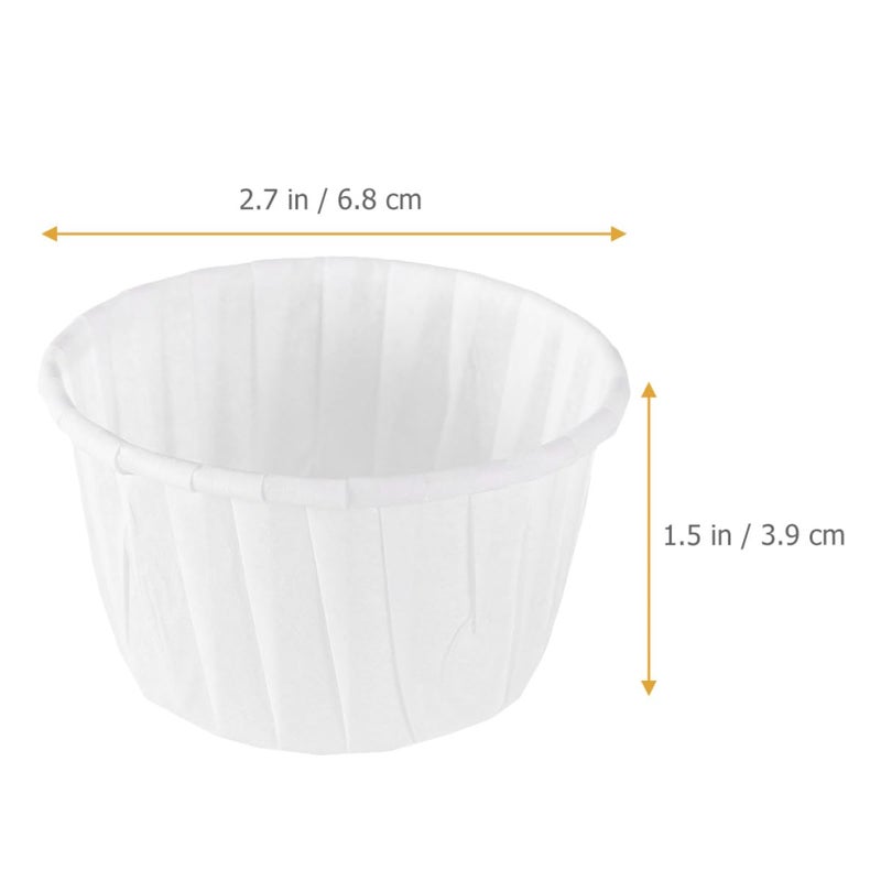 White Greaseproof Baking Cups High Temperature Resistant 50 Pack For Muffins Cupcakes Home Party - Image 3