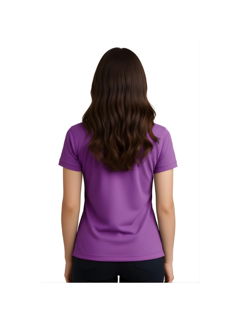 PRINTSHOP4ME Pack Of 10 Pcs Women's Regular-Fit Golf Polo T-shirt Pure Cotton Short Sleeve 220 GSM Basic Colors - Image 5