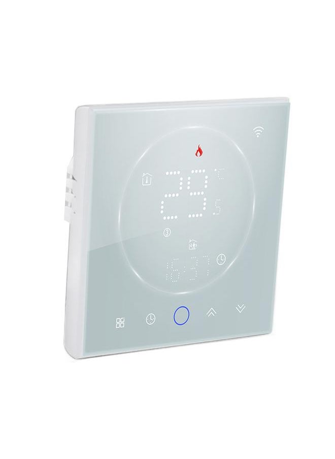 Thoraya Smart Home Thermostat Programmable WiFi Thermostat with Touchscreen Color Display for Boiler Heating AC95‑240V White  - Image 1