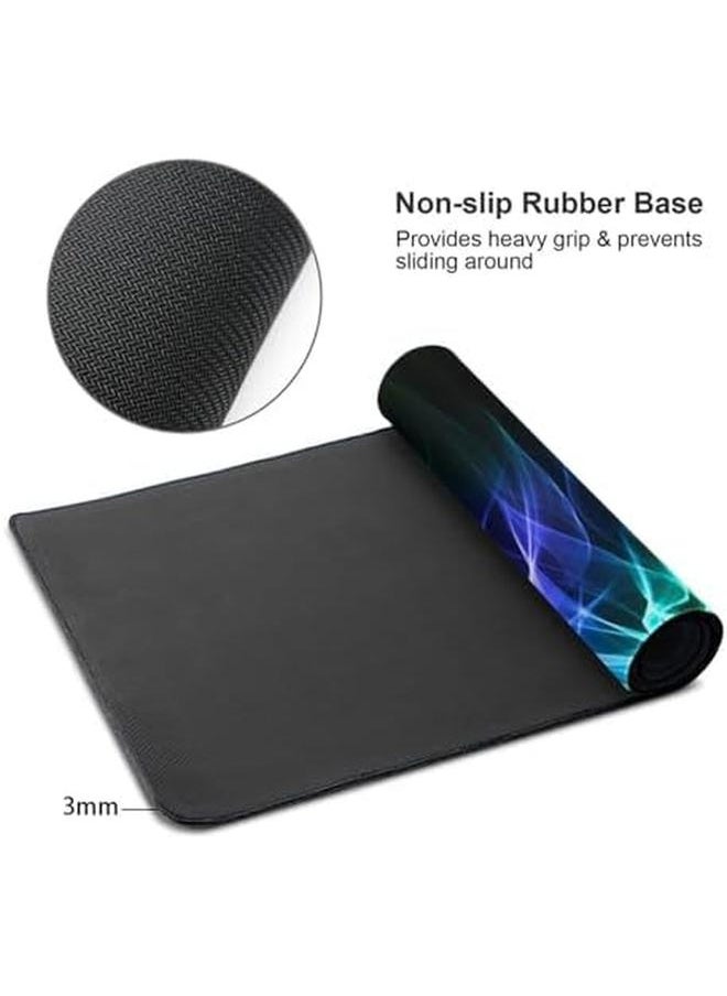erorex - Rainbow Cool Fun Fire Mouse Pad Gaming Xl Large Mousepad Desk Mat Long Extended Big Keyboard Pads Table Accessories For Gaming And Office Pc Laptop Computer 31.5 X 11.8 Inch - Image 1