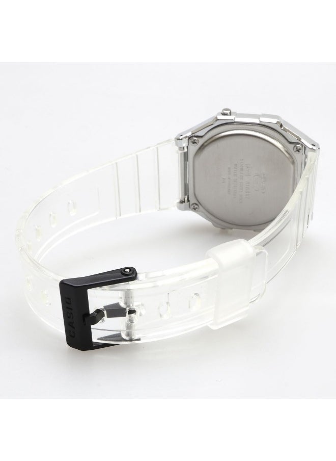 CASIO Unisex Digital Display Watch With White Resin Strap - A168XES-1BDF  - Image 4
