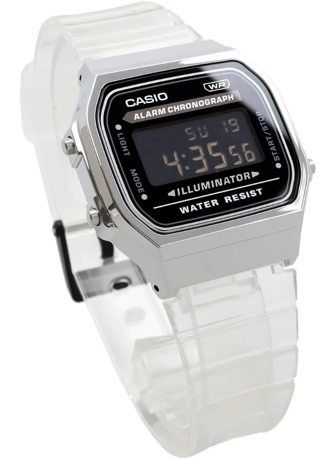 CASIO Unisex Resin Digital Watch A168XES-1BDF - 36.3 mm