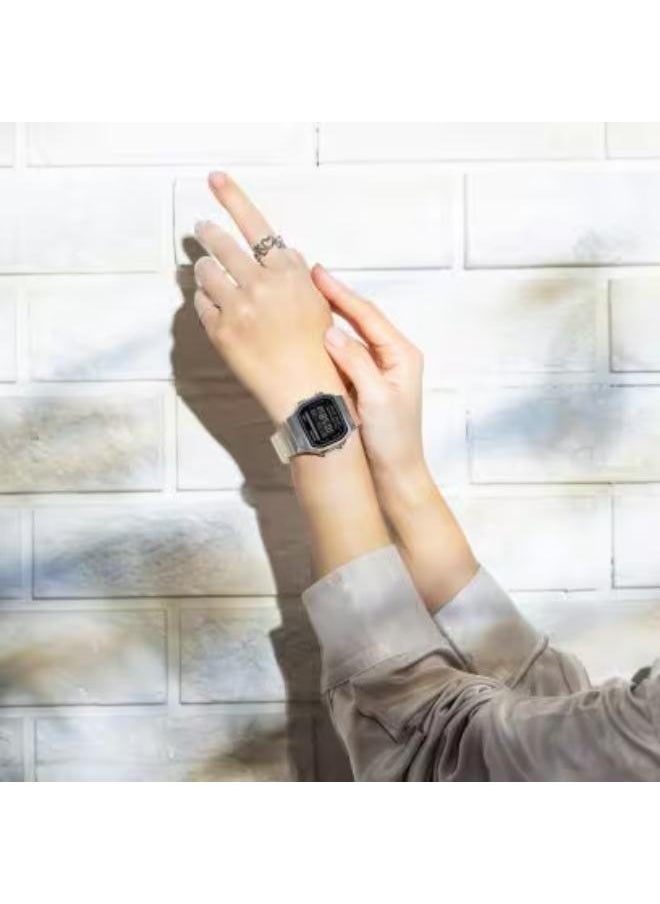 CASIO Unisex Digital Display Watch With White Resin Strap - A168XES-1BDF  - Image 3
