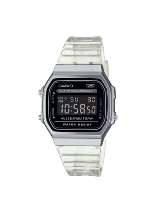 CASIO Unisex Resin Digital Watch A168XES-1BDF - 36.3 mm