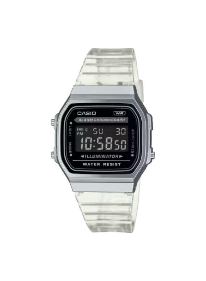 CASIO Unisex Resin Digital Watch A168XES-1BDF - 36.3 mm - Image 1