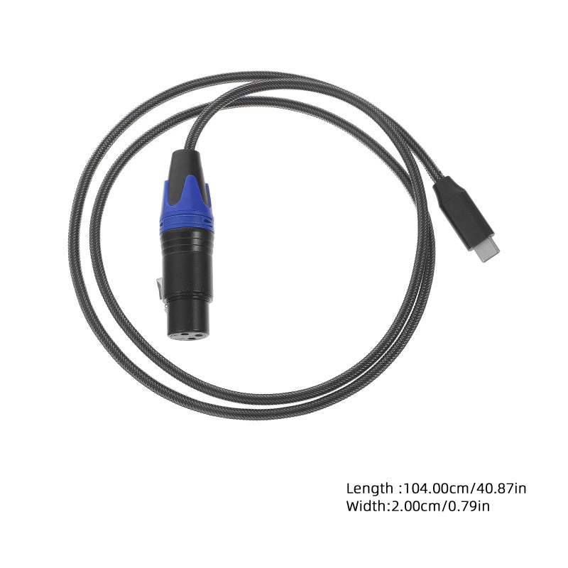 USB C to XLR Microphone Cable 3M Extension Cord for Recording Live Performance - Image 3