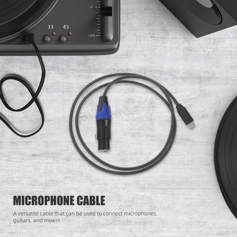 USB C to XLR Microphone Cable 3M Extension Cord for Recording Live Performance - Image 4