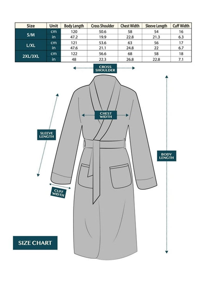 Ambrosia 100% Cotton Medium Terry Bathrobe Luxor Unisex Dusty Aubergine Purple Hotel Quality Spa Robe Soft Highly Absorbent Loungewear For Home Shower And Bath - Image 5