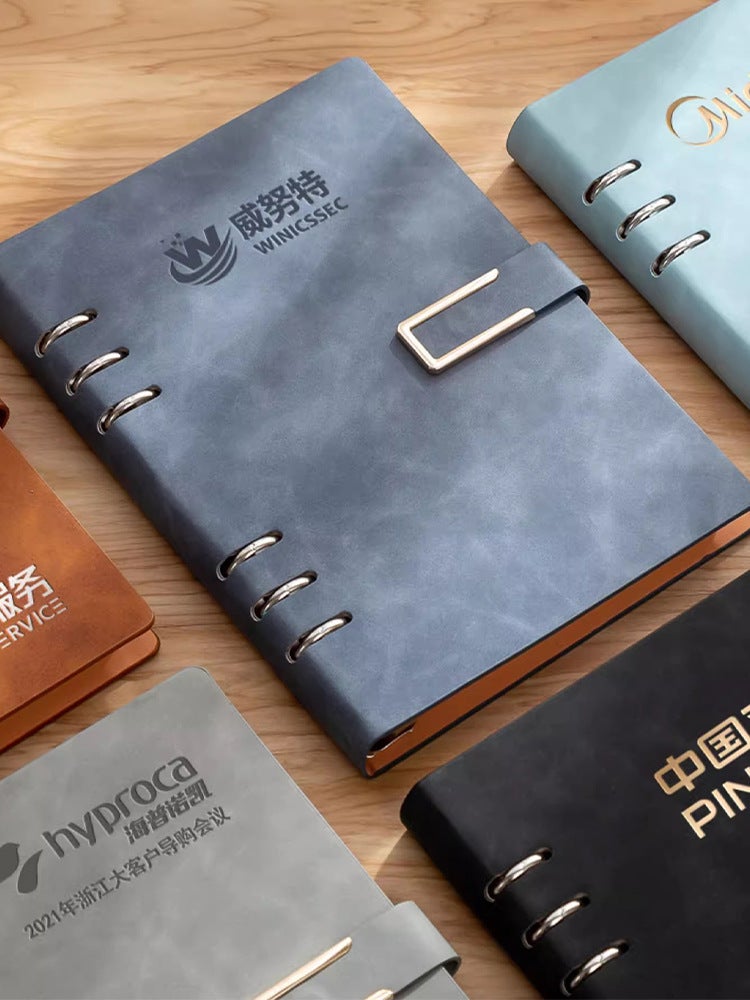 B5 Loose-Leaf Notebook Detachable A5 Hard Shell High-Looking Business Office Record Book - Image 3