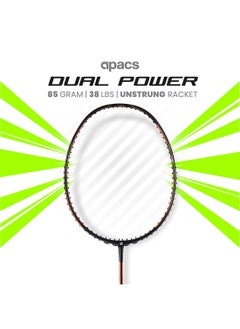 Apacs Dual Power & Speed Unstrung Badminton Racquet – High Tension, Ultra-Optimized Design with Full Cover  - Image 2